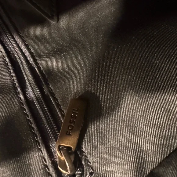 Fossil Olive Green Leather Backpack - Picture 3 of 16